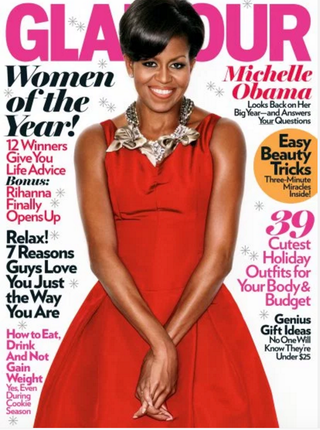 Glamour cover featuring first lady Michelle ObamaGlamour Magazine